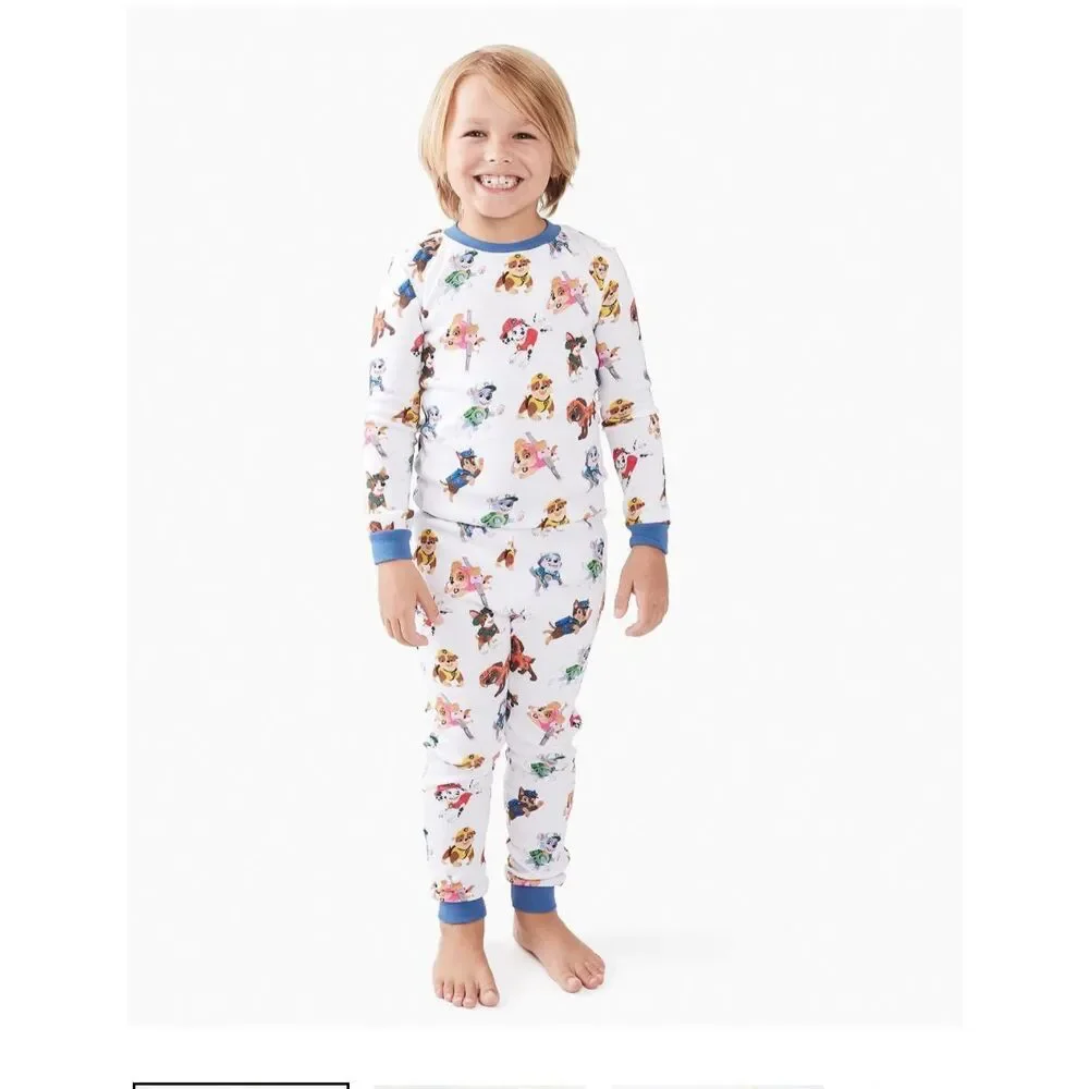 Pottery Barn Kids PAW PAW Patrol Nickelodeon Organic Cotton Pajama Set size 6 - Picture 2 of 6